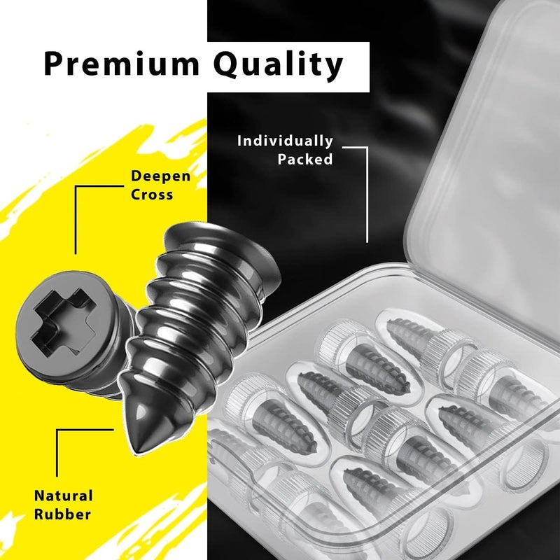 GradCap 20pcs Tyre Repair Kit, Tire Rubber Nails Tool, Self-Service Car Wheel Puncture Screws with Screwdriver Set for Auto, Motorcycle, Bike, Truck, Tractor, Jeep, ATV (10S & 10L) (GCTRK10S10L) - Image 4